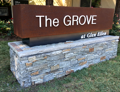 Square Raised Monument Lettering Creative Signs and Designs - Electrical, Monument, Letters - Napa ...